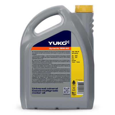 Моторна олива Yuko DYNAMIC 15W-40  5л (4823110401576)