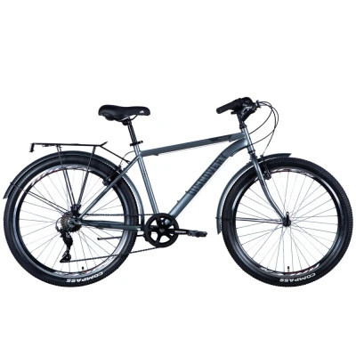 Велосипед Discovery Prestige Man Vbr 26&quot; 18&quot; ST 2024 Сірий (OPS-DIS-26-585)