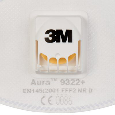 Респіратор 3M Aura 9322+ захист рівня FFP2 з клапаном 1 шт. (4054596041226)