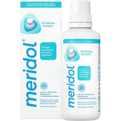 Ополіскувач для порожнини рота Meridol Gum Protection від кровоточивості ясен 400 мл (7610108052714/8718951560437)