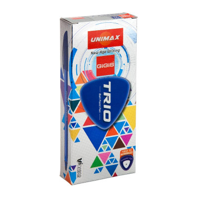 Ручка кулькова Unimax Trio, червона (UX-104-06)