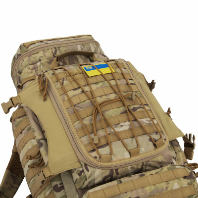 Рюкзак туристичний 2E 90L, LargeCap, Molle, камуфляж (2E-TACTLARGBKP-90L-CP)
