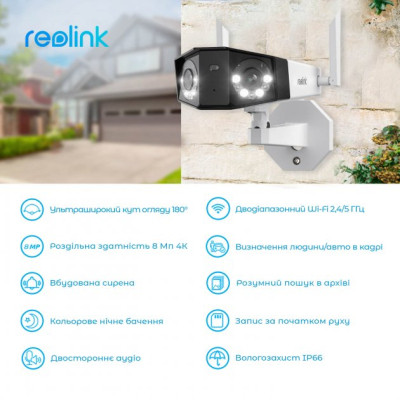 Камера відеоспостереження Reolink Duo 2 LTE