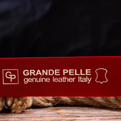 Ремінь Grande Pelle Жіночий з натуральної шкіри Червоний (21475)
