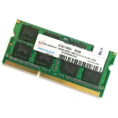 Модуль пам&#039;яті для ноутбука SoDIMM DDR3 8GB 1600 MHz eXceleram (E30148A)
