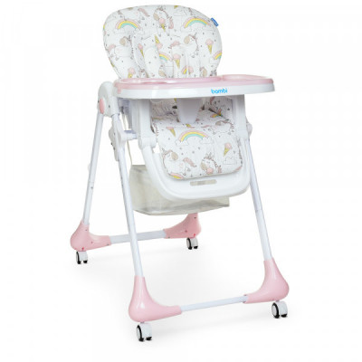 Стілець для годування Bambi M 3233 unicorn pink