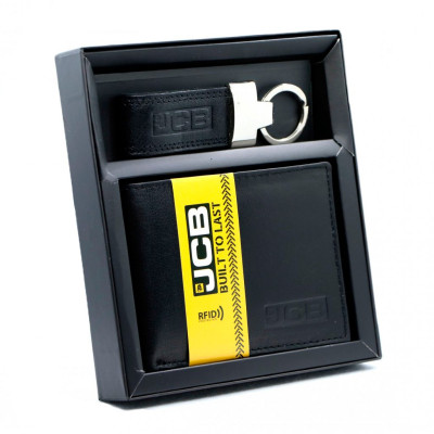 Гаманець JCB Набір з брелоком GS01 Black (JCBGS01 BLK)