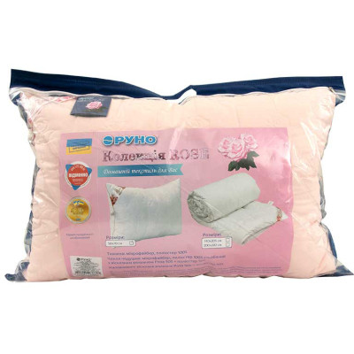 Подушка Руно Rose з волокном рози рожева 50х70 см (310.52Rose Pink)