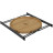 Туристичний стіл Bo-Camp Carnaby M 32x32 cm Bamboo Brown (1404322)