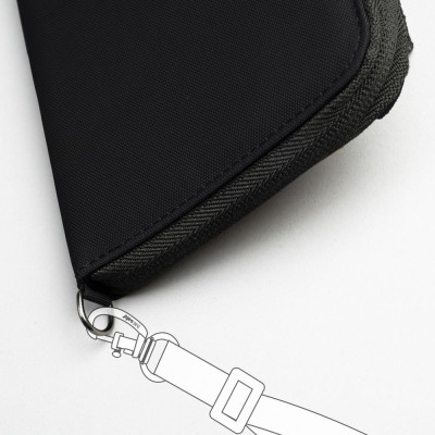 Гаманець Pacsafe RFIDsafe zip around wallet Чорний (11050100)