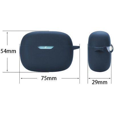 Чохол для навушників BeCover Silicon для JBL Wave Beam TWS Deep Blue (710190)