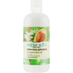 Гель для душу Fresh Juice Avocado &amp; Rice Milk 500 мл (4823015933875)