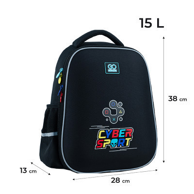 Портфель GoPack Education напівкаркасний 165M-5 Cyber Sport (GO24-165M-5)