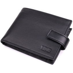 Гаманець Bond Accessories З натуральної шкіри Чорний (22861)