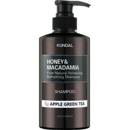 Шампунь Kundal Honey &amp; Macadamia Nature Shampoo Apple Green Tea 500 мл (8809693255603)