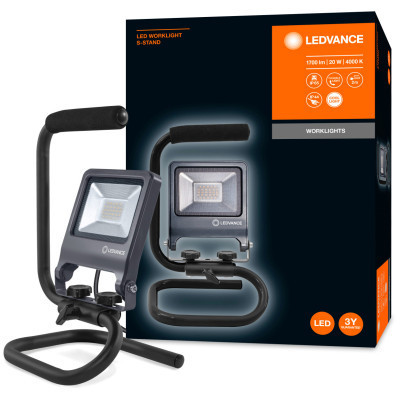 Прожектор LEDVANCE LED WORKLIGHT 20W 840 S-STAND (4058075213838)