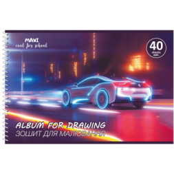 Альбом для малювання Maxi А4 на спіралі 40 аркушів, 100г/м2 (MX60927)