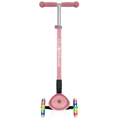 Самокат Globber Primo Foldable Plus Lights пастельно-рожевий (439-210)