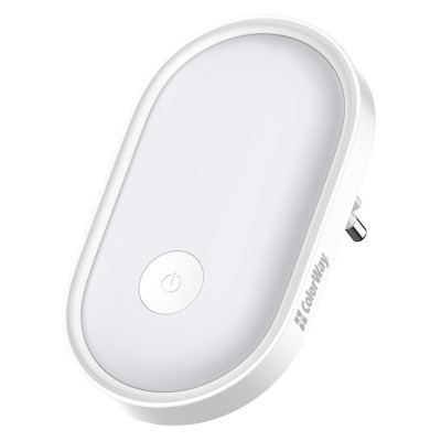 Нічник ColorWay Nightlight 0.5W (8x0.2W LED) (CW-NL08-W)