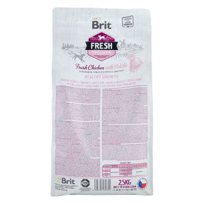 Сухий корм для собак Brit Fresh Chicken/Potato Puppy 2.5 кг (8595602530724)