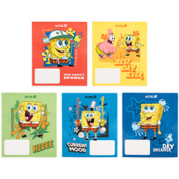 Зошит Kite SpongeBob SquarePants, 18 аркушів, клітинка (SB25-236)
