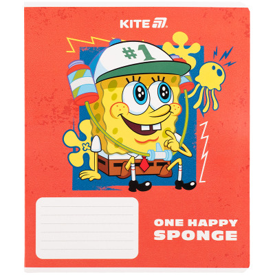 Зошит Kite SpongeBob SquarePants, 18 аркушів, клітинка (SB25-236)