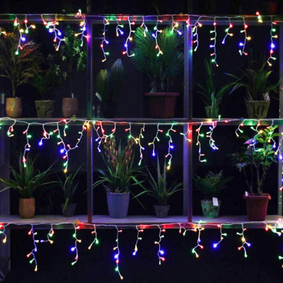 Гірлянда ColorWay Бахрома 3 м x 0.6 м 100 Led IP20 теплий колір USB (CW-GF-100L36UWW)