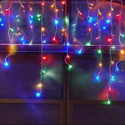 Гірлянда ColorWay Бахрома 3 м x 0.6 м 100 Led IP20 теплий колір USB (CW-GF-100L36UWW)