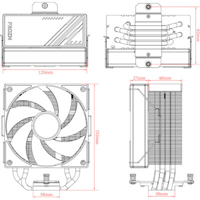 Кулер до процесора ID-Cooling Frozn A410 ARGB (FROZN A410 ARGB)