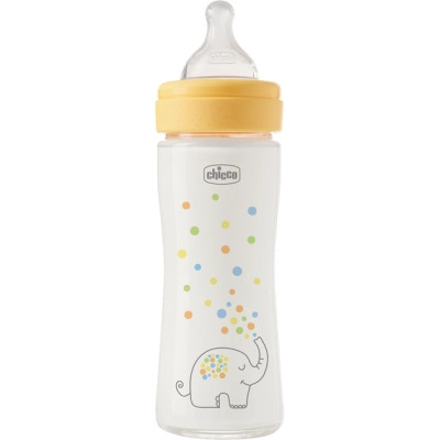 Пляшечка для годування Chicco Perfect Easy силіконова, від 0+ міс. повільний потік 240 мл (20252.30)