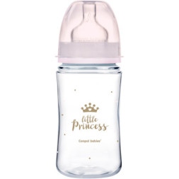 Пляшечка для годування Canpol babies Royal Baby з широким отвором 240 мл Рожева (35/234_pin)