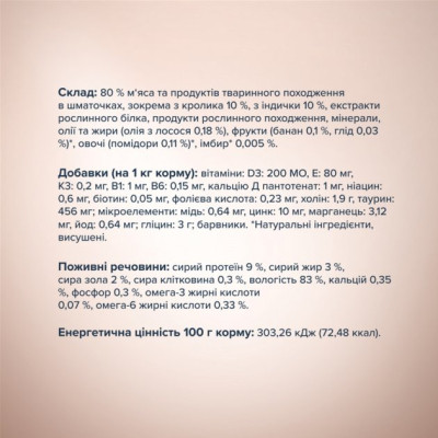 Вологий корм для кішок Club 4 Paws Selection Плюс Шматочки з кроликом та індичкою в соусі 80 г (4820215368001)