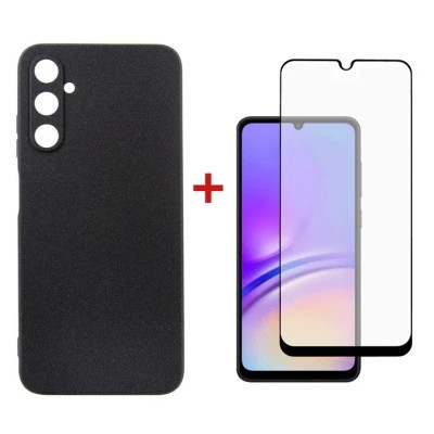 Чохол до мобільного телефона Dengos Kit for Samsung Galaxy A05s (A057) case + glass (Black) (DG-KM-09)