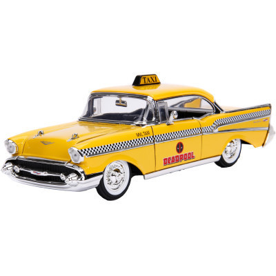 Машина Jada металева &quot;Марвел. Жовте таксі&quot; Чеві Бел Ейр (1957) з фігуркою Дедпула 1:24 (253225001)