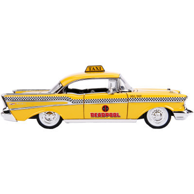 Машина Jada металева &quot;Марвел. Жовте таксі&quot; Чеві Бел Ейр (1957) з фігуркою Дедпула 1:24 (253225001)