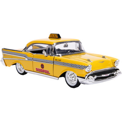 Машина Jada металева &quot;Марвел. Жовте таксі&quot; Чеві Бел Ейр (1957) з фігуркою Дедпула 1:24 (253225001)