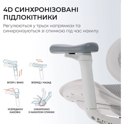 Офісне крісло Sihoo DORO C300L Mesh White (DORO-C300L-A3-102)