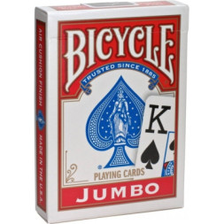 Гральні карти Bicycle Rider Back International Jumbo Index (red) (JIR001-1)
