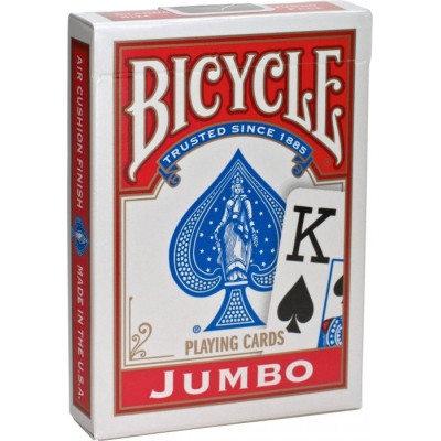 Гральні карти Bicycle Rider Back International Jumbo Index (red) (JIR001-1)