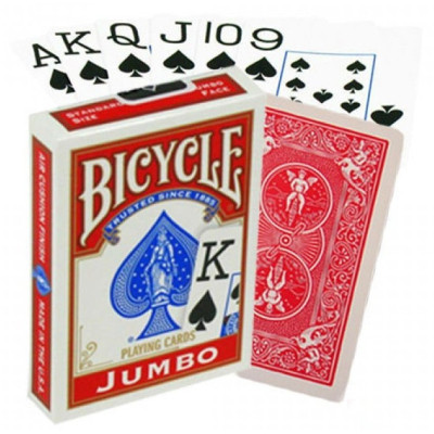 Гральні карти Bicycle Rider Back International Jumbo Index (red) (JIR001-1)