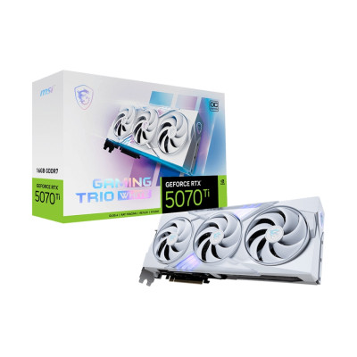 Відеокарта MSI GeForce RTX5070 Ti 16GB GAMING TRIO OC WHITE (RTX 5070 Ti 16G GAMING TRIO OC WHITE)