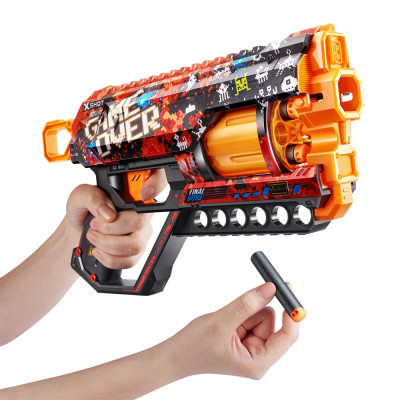 Іграшкова зброя Zuru X-Shot Швидкострільний бластер Skins Griefer Game Over (12 патронів) (36561D)