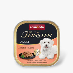 Консерви для собак Animonda Vom Feinsten delicious sauce Adult with Chicken + salmon 150 г (4017721823340)
