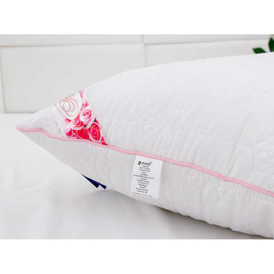 Подушка Руно Rose з волокном рози біла 50х70 см (310.52Rose)