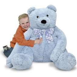 М'яка іграшка Melissa&amp;Doug Большой плюшевый мишка, голубой, 76см х. 69см (MD3983)