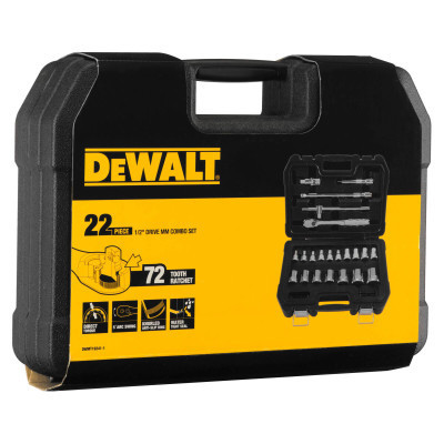 Набір головок DeWALT 1/2&quot;, 22 шт. (DWMT19241-1)