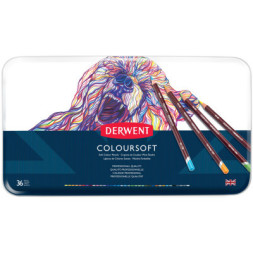Олівці кольорові Derwent Coloursoft, 36 кольорів (5028252188944)