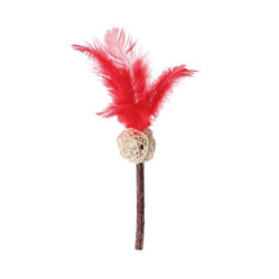 Іграшка для котів Eastland М'яч з пір'ям та котячою м'ятою 23 см (6970115703100)