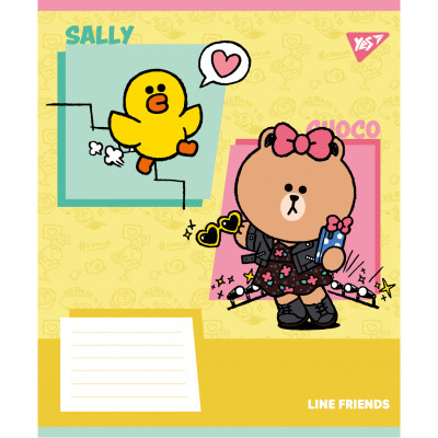 Зошит Yes Line Friends Funny А5 24 аркушів лінія (767644)