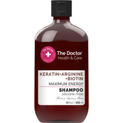 Шампунь The Doctor Health &amp; Care Keratin + Arginine + Biotin Maximum Energy 355 мл (8588006041767)